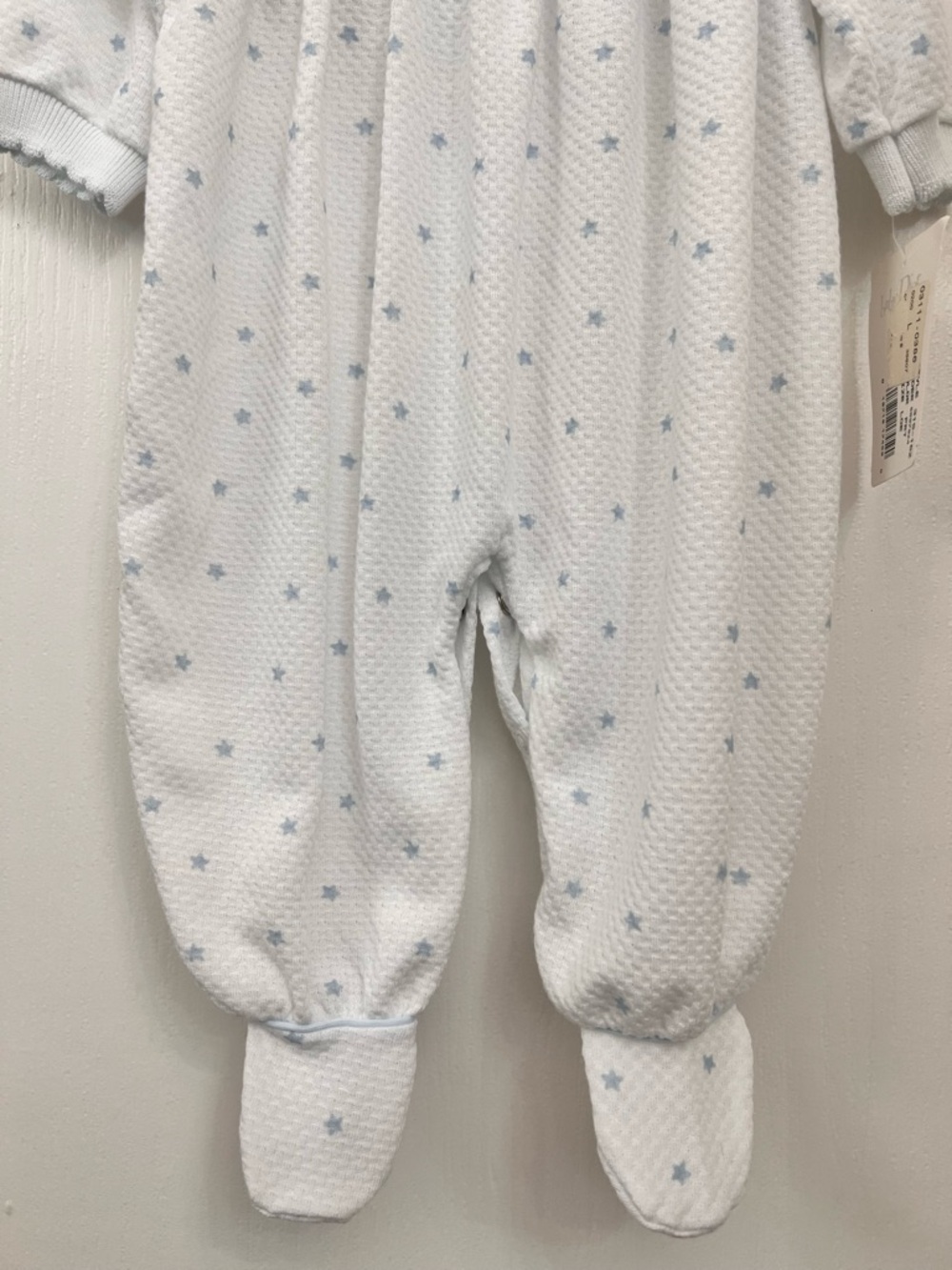 VTG Dior Baby White One-Piece Light Blue Sailboat & Bear & Logo Large 18-23 lbs. - Picture 7 of 15